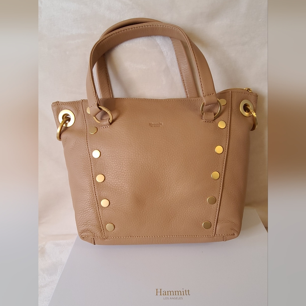 NWT NWB Hammitt Daniel Medium Toast Tan with Brushed Gold Hardware